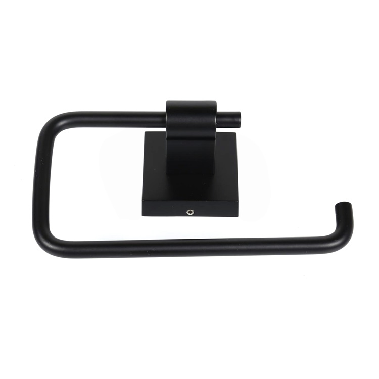 Papierhalter aus schwarzem Metall
