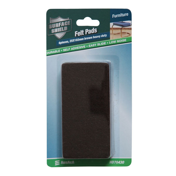 Schwarze rechteckige Filz-Lebensmittel-Pads