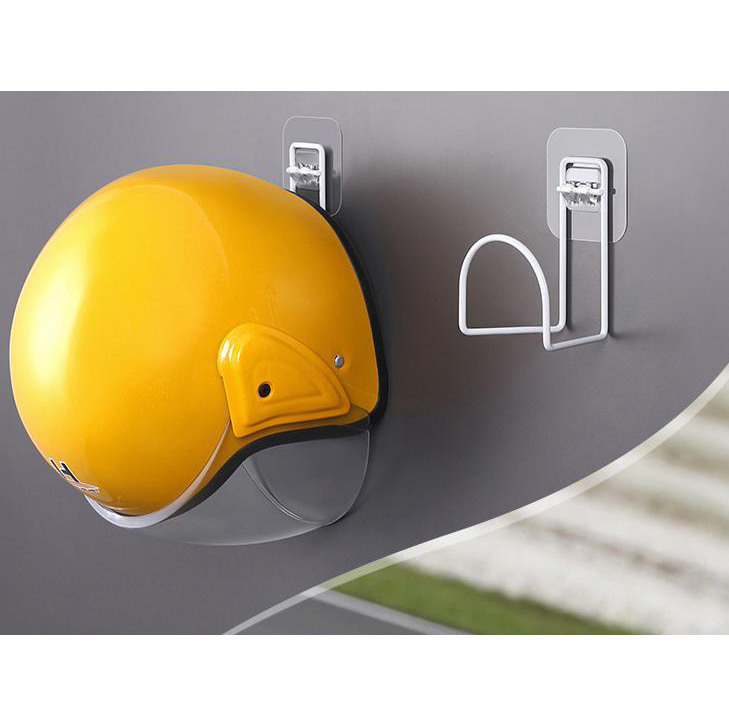 Perforationsfreier selbstklebender Helm-Metallhalter